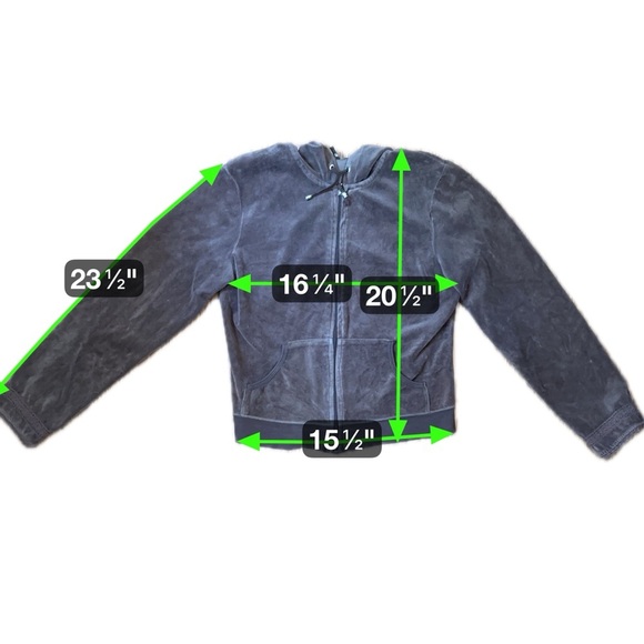 Retro Y2K Daisy Fuentes Brown Velour Zip Hoodie Lace Trim Size M - Picture 14 of 14